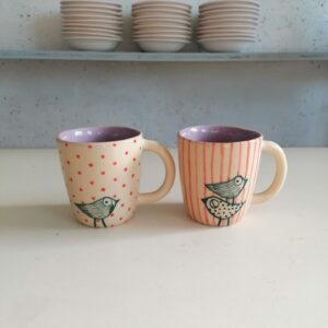 TAZZA DA TÈ  LILLA h10cm set 2 pezzi