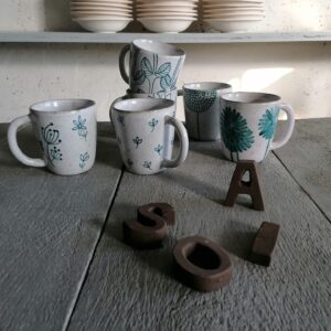 TAZZA DA TÈ  BIANCA h10cm set 6 pezzi