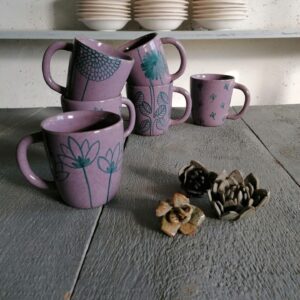 TAZZA DA TÈ LILLA h10cm set 6 pezzi