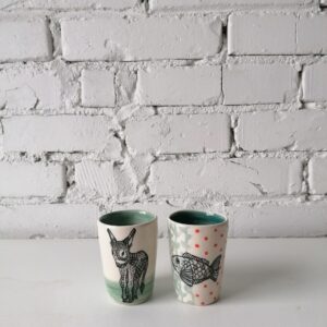 BICCHIERINO DA CAFFÈ  h8cm set 2 pezzi