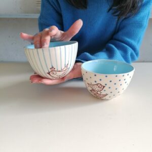 LIGHT BLUE CEREAL CUP h7cm set of 2
