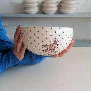 LIGHT BLUE SALAD BOWL 19cm